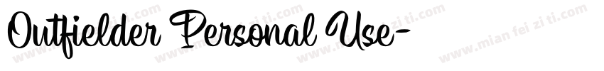 Outfielder Personal Use字体转换